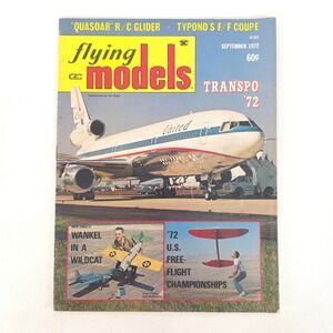 Flying Models Magazine September 1972 Transpo RC Aviation Issue Vintage Promo